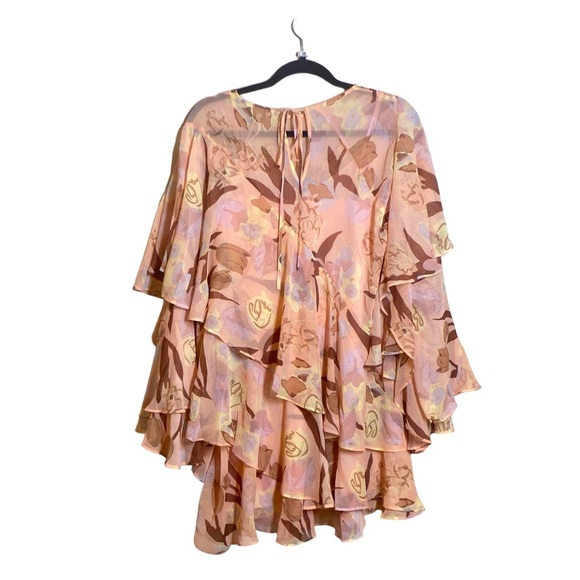 NWT TED BAKER LONDON Pegaia Sleeve Detail Mini Dress on Coral, size US 6 - Picture 8 of 15